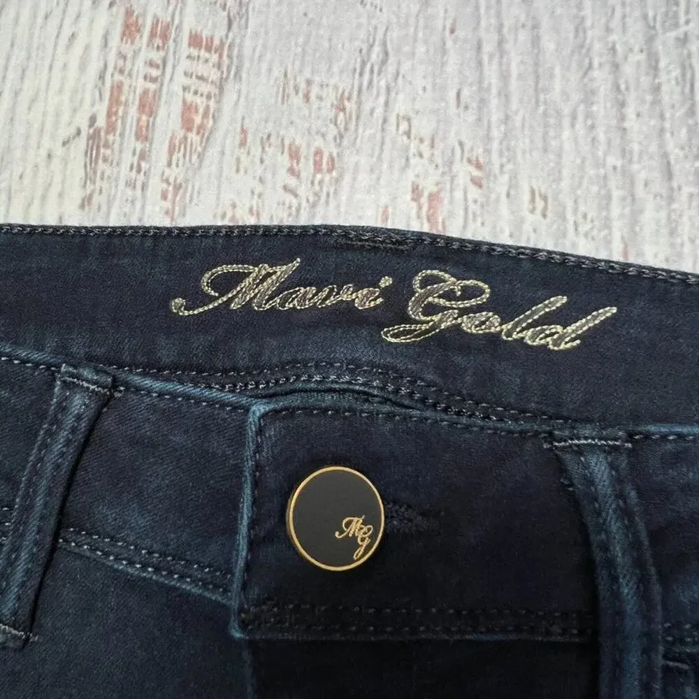 Mavi Gold Alexa Mid Rise Skinny Jeans 27x33 Dark Wash Blue Premium Denim NWT